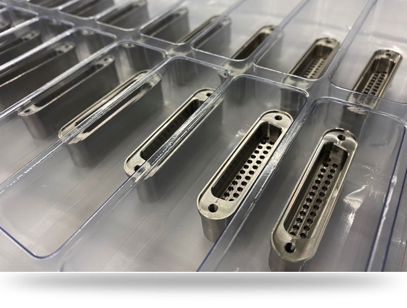 Tray of Electronic Connectors